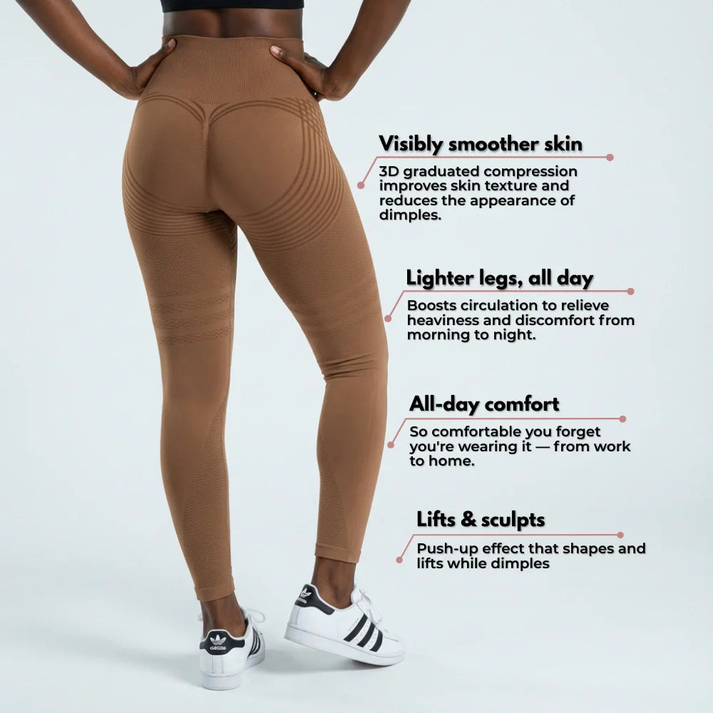 Cellumove 3D Leggings - Brown Coffee